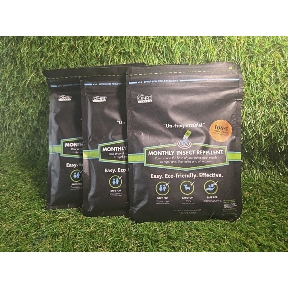 3 pks of OMRI Insect Deterrent 100g/3.53oz Insect Barrier Multi Purpose